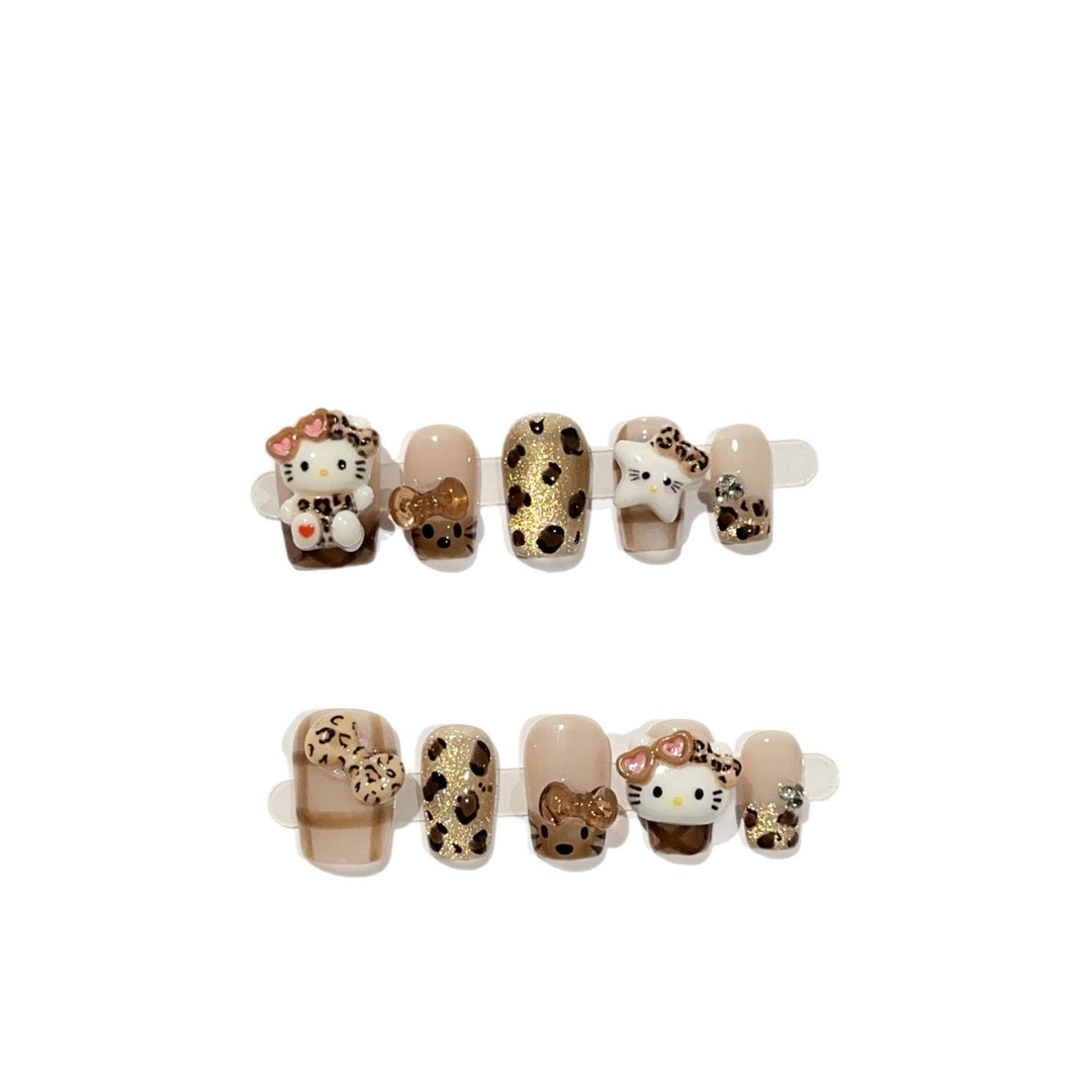 Themed Cartoon Character Press-On Nail Art Set