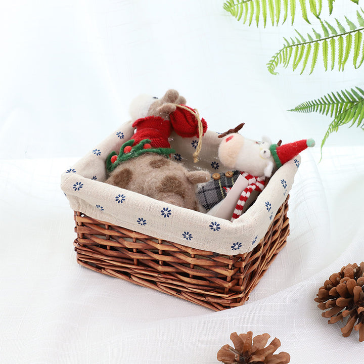 Decorative Woven Storage Basket with Liner Stornfield