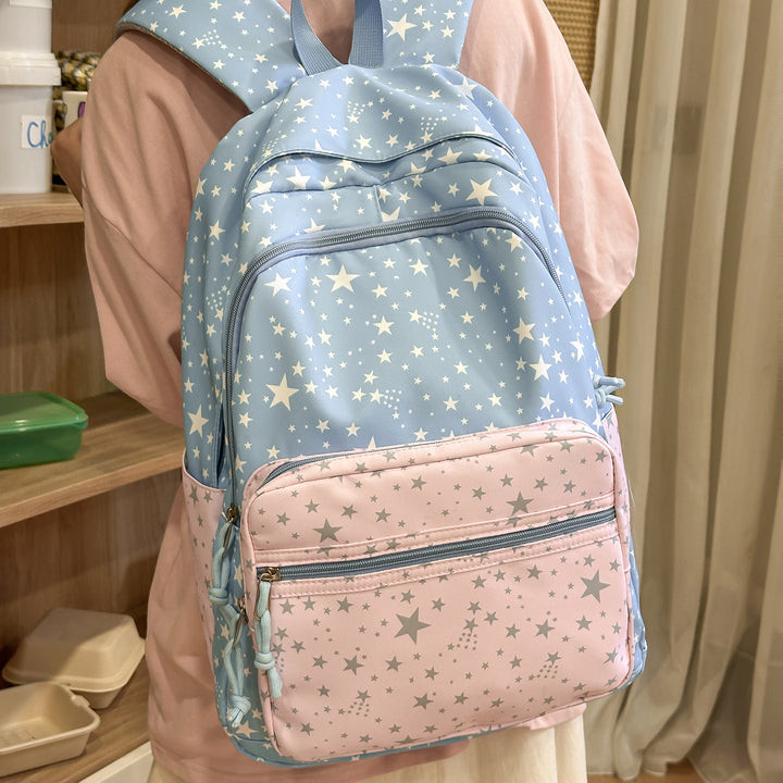Versatile Multi-Functional Star-Printed Backpack Stornfield