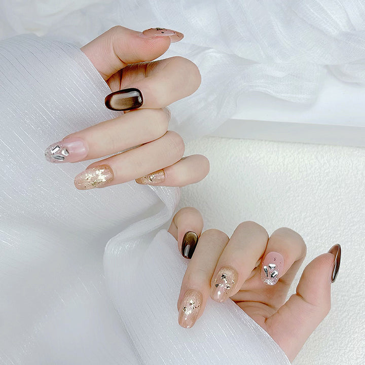 Elegant French Tip Press On Nails Stornfield