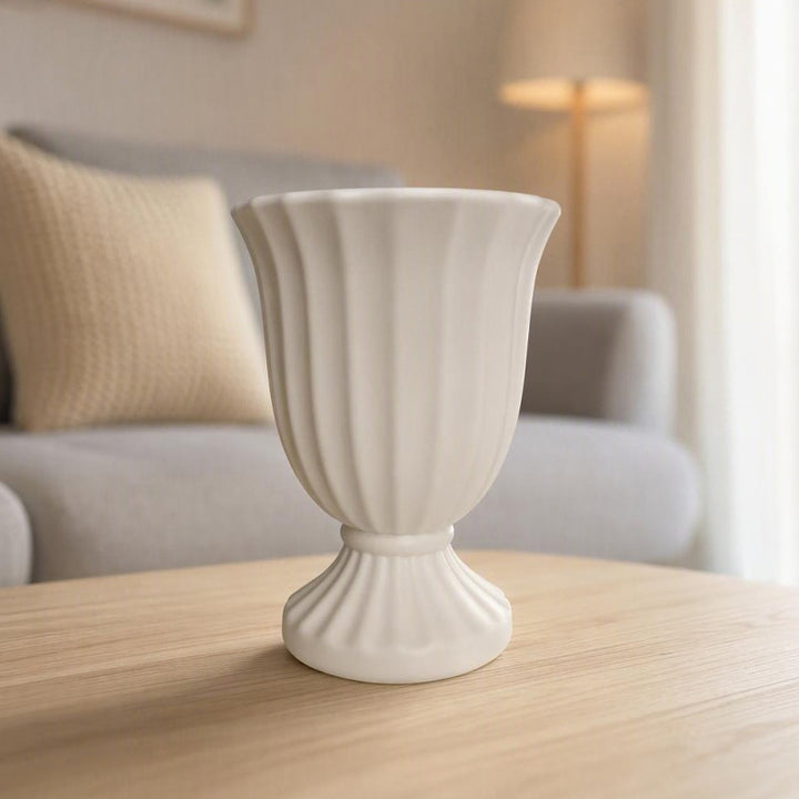 Majestic Ribbed Decorative Vase Stornfeild