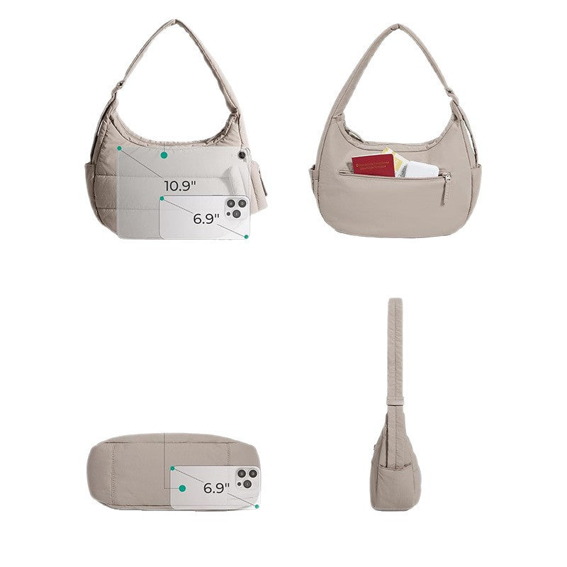 Comfortable shoulder bag with practical additional function Stornfield