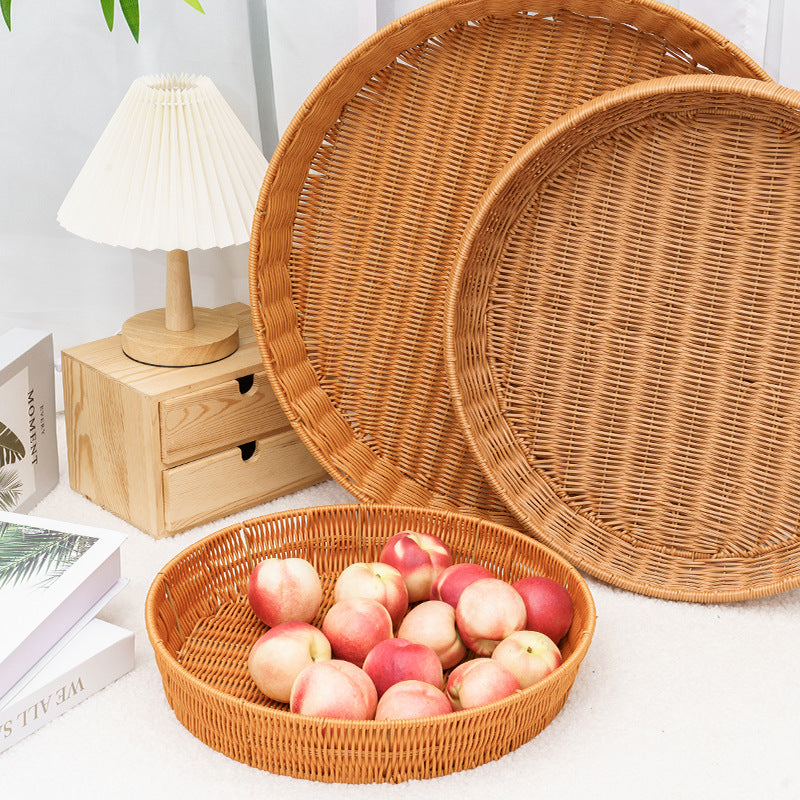 Handwoven Decorative Serving Tray Stornfield