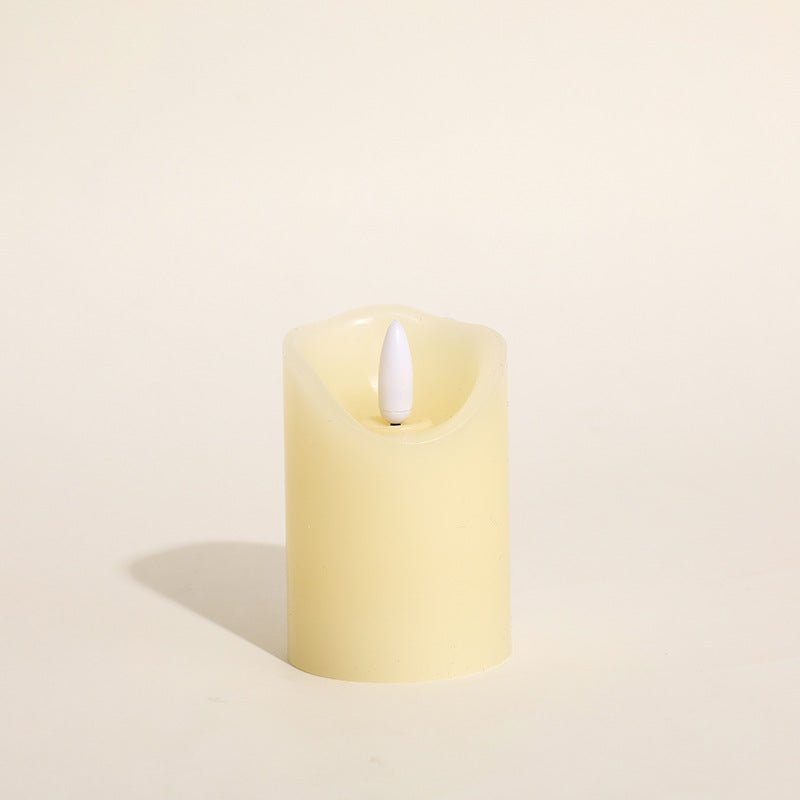 Battery-Powered Realistic Drip-Edge Flameless LED Pillar Candle