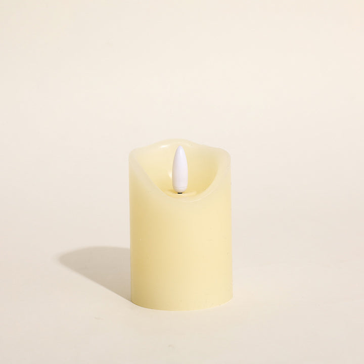 Battery-Powered Realistic Drip-Edge Flameless LED Pillar Candle