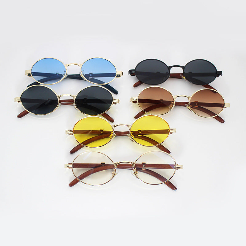 Elegant round sunglasses with high-quality metal frame Stornfield