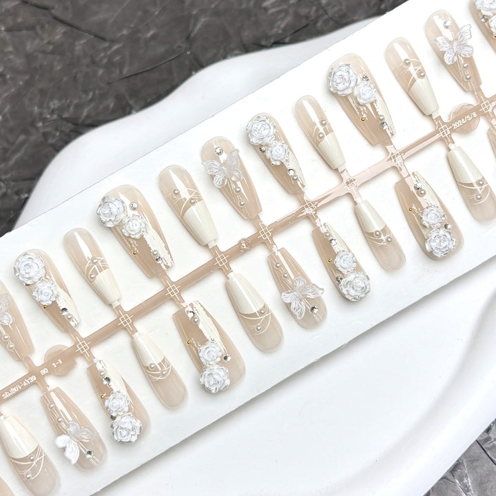 Decorative Press-On Nail Art Set 1790745746