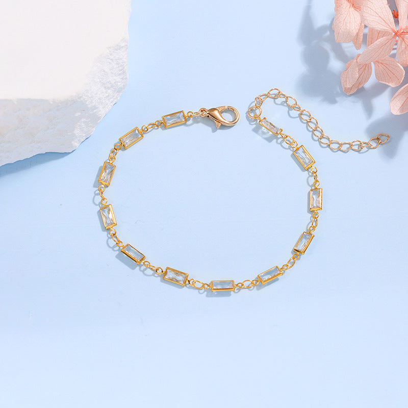 Elegant Glass Chain Bracelet Stornfield