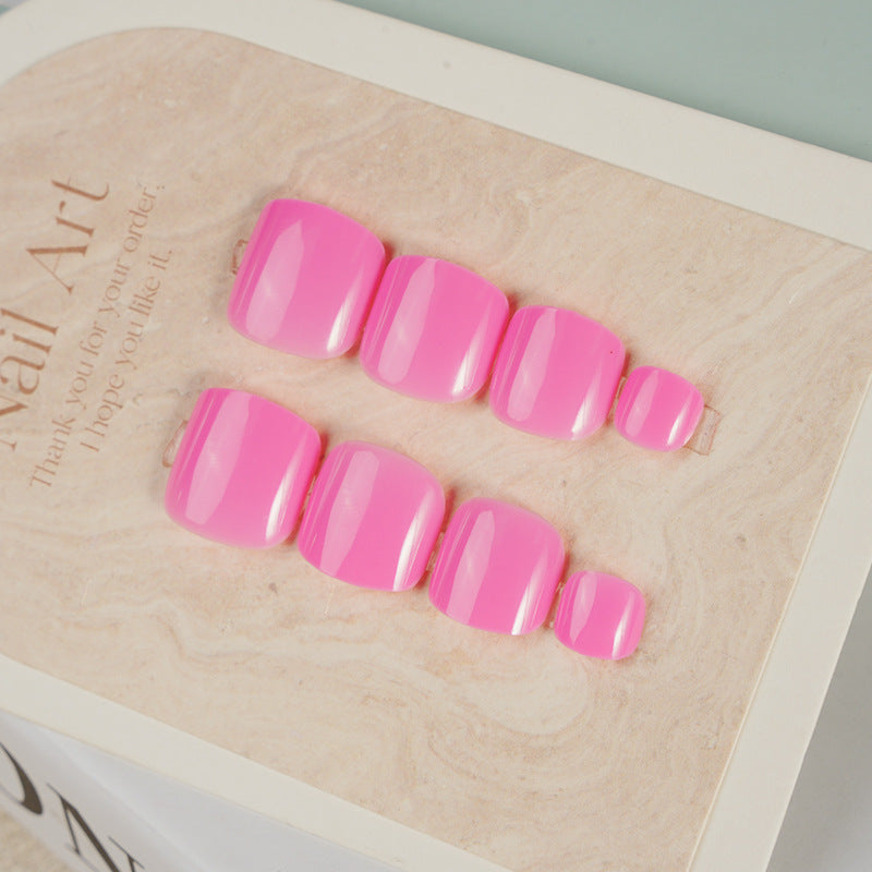 Glossy Square Press-On Toenail Set Stornfield