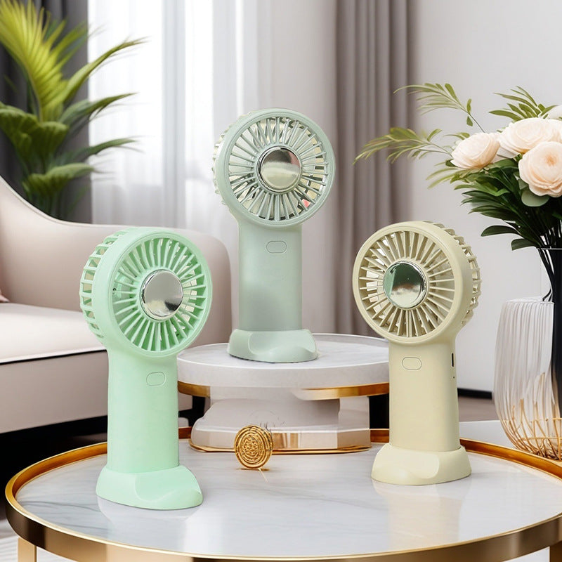 Women's Portable Hand Fan with Ergonomic Handle and USB Charging Function Stornfield