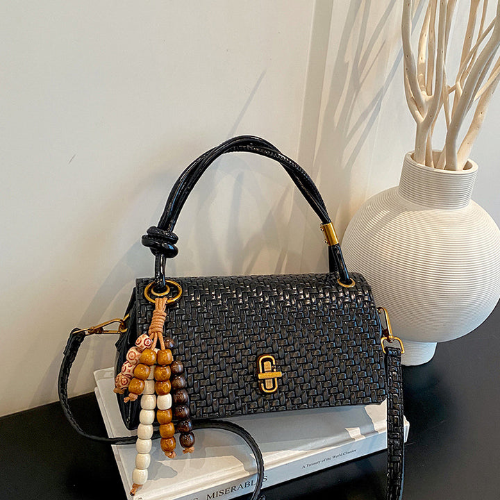 Woven Leather Handbag