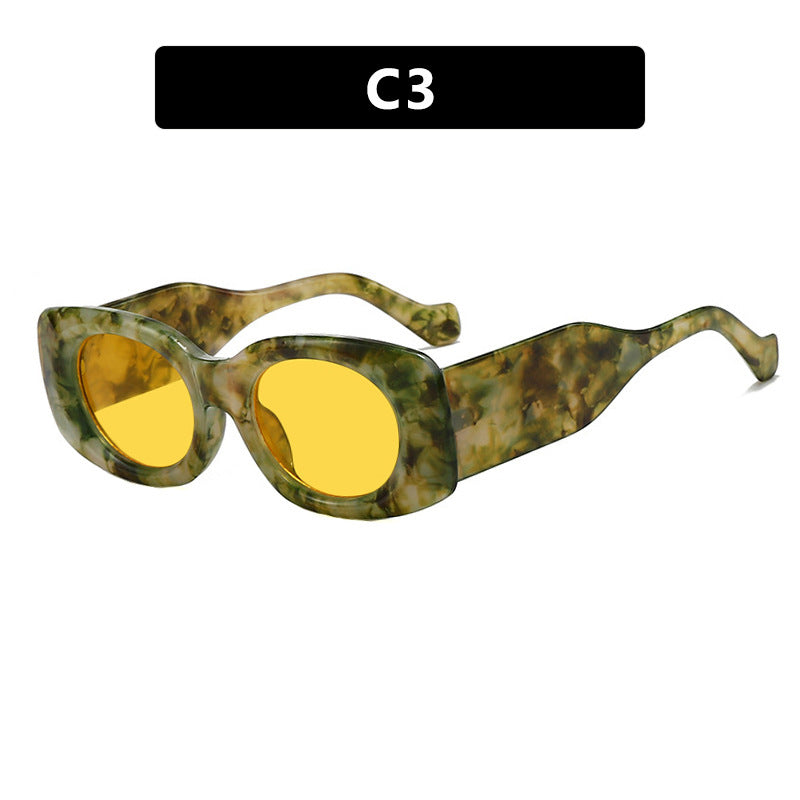 Ladies futuristic sunglasses in elegant square design Stornfield