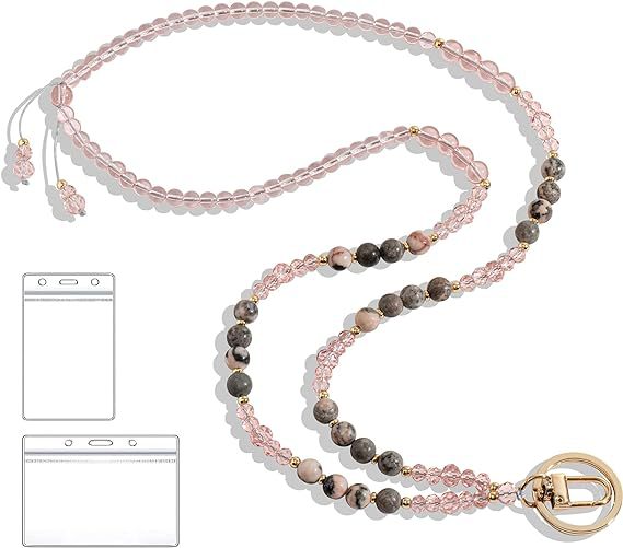 Beaded Lanyard with Retractable ID Holder Stornfield