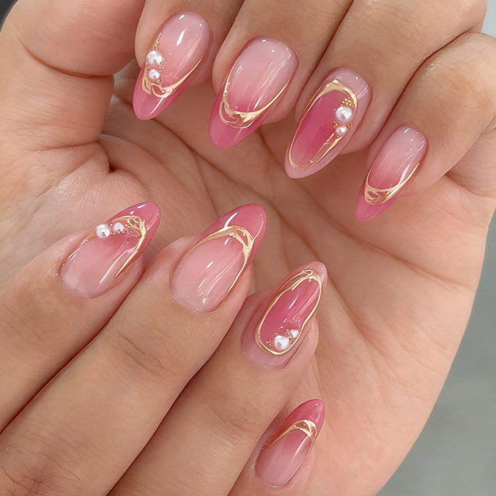Elegant Press-On Nail Art Set Stornfield
