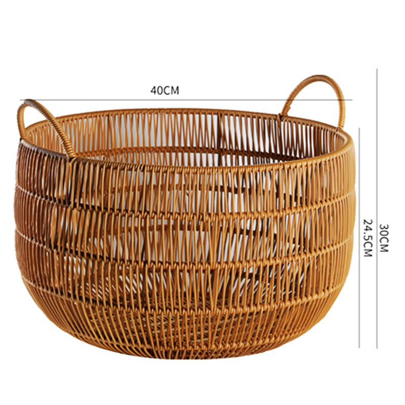 Woven Storage Basket with Handles Stornfield