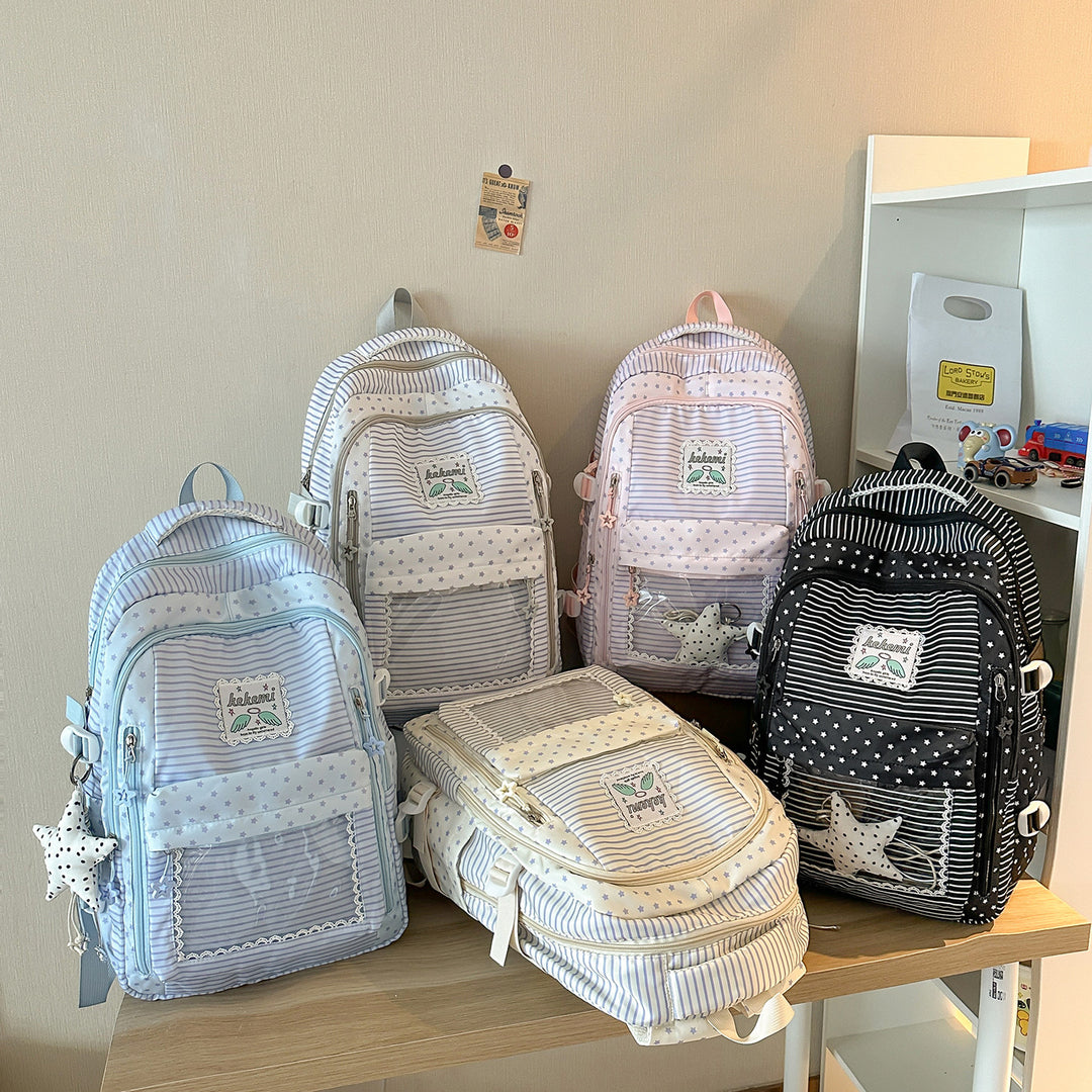 Cute Star-Patterned School Backpack Stornfield