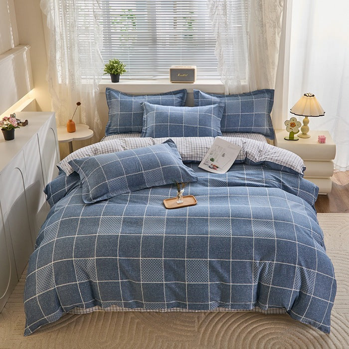 Checked Pattern Bedding Set