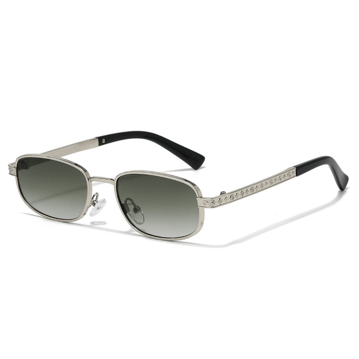 Stylish Rectangle Frame Sunglasses with Nose Pads Stornfield