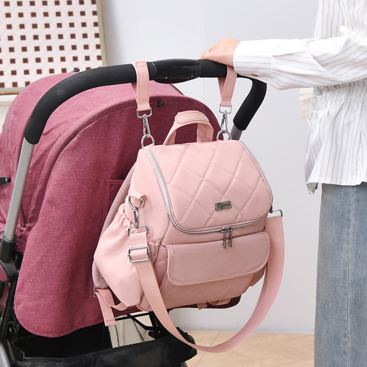 Modern Quilted Multi-Functional Backpack Stornfield