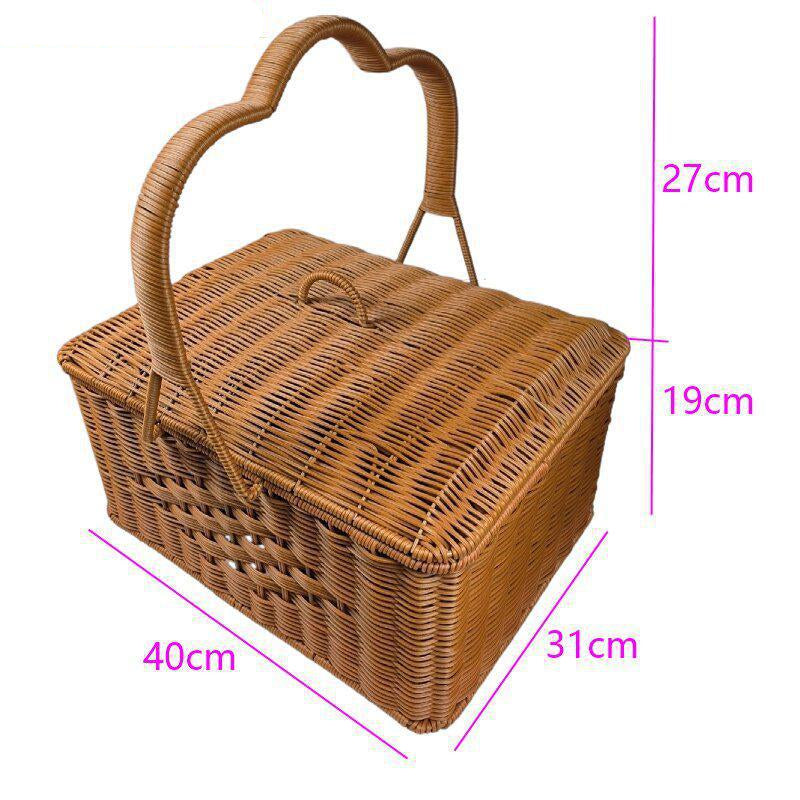 Multi-Layer Woven Picnic Storage Basket Stornfield