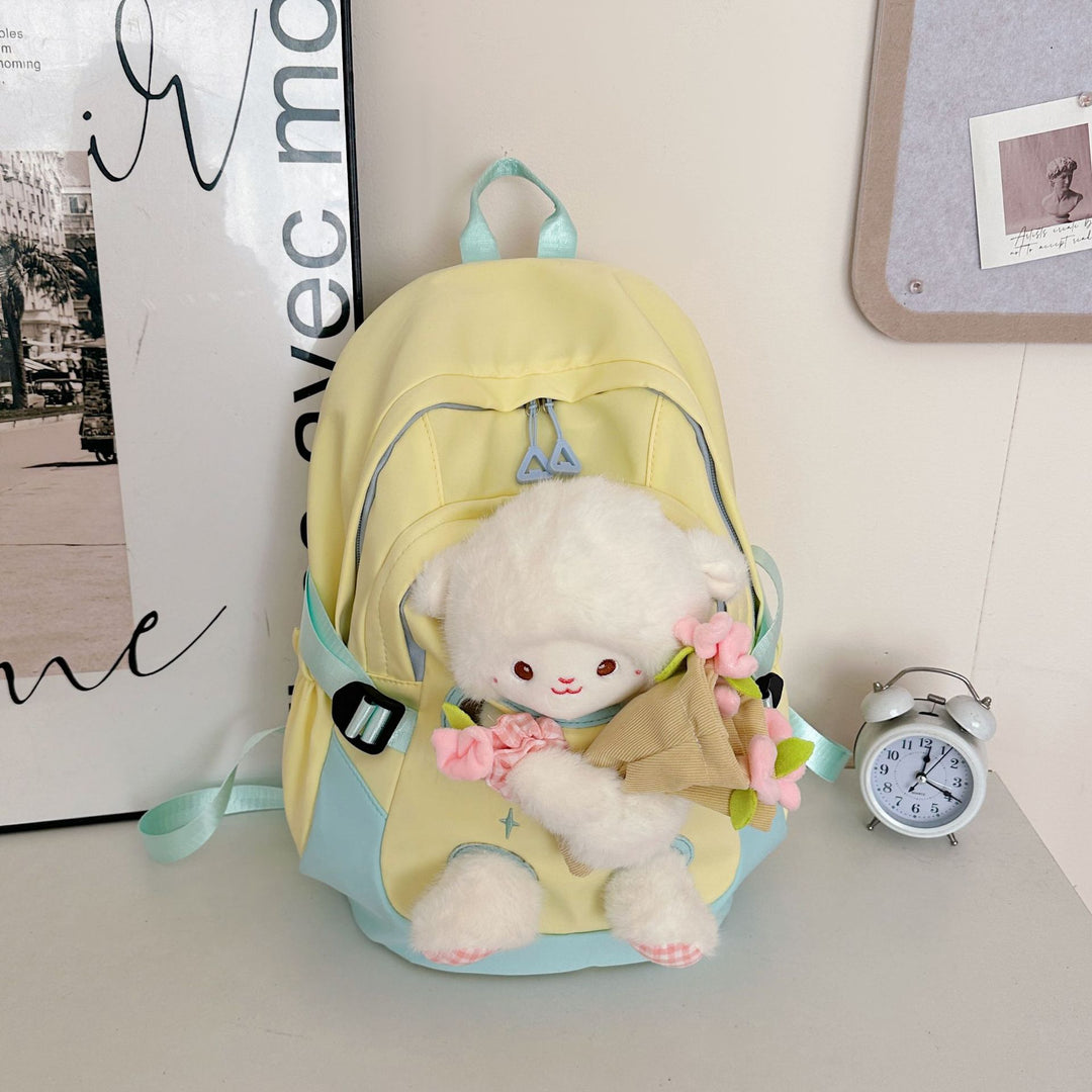 Backpack with Cute Plush Design and Practical Compartments Stornfield