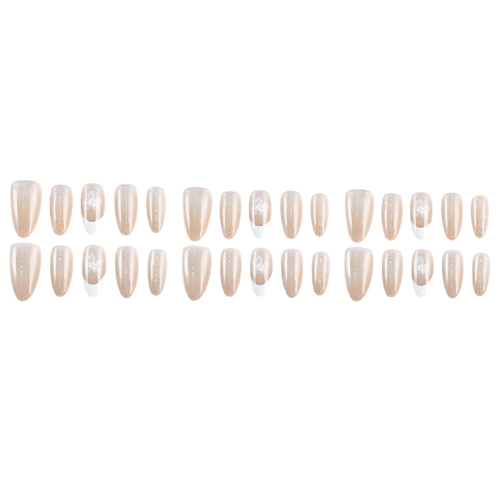 Elegant French Tip Gel Nail Extensions Stornfield