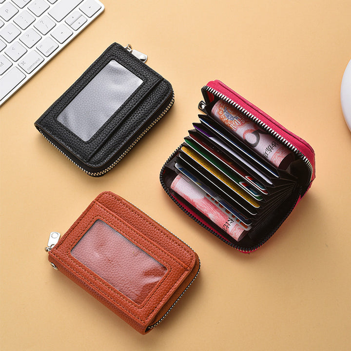 Textured  Zip Around Card Holder Stornfield