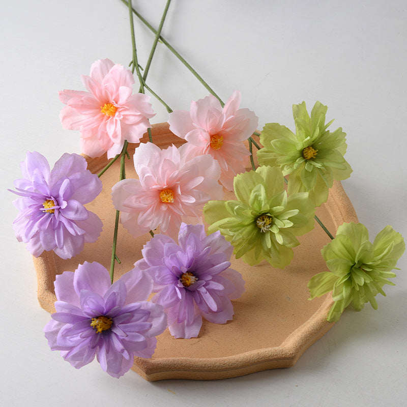 Decorative Fabric Flower Stem Arrangement