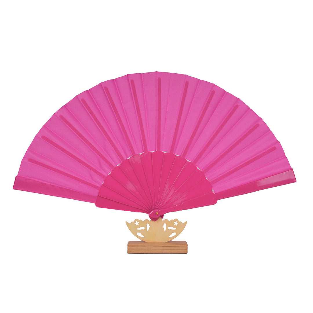 Ladies decorative fan with elegant wooden handle Stornfield