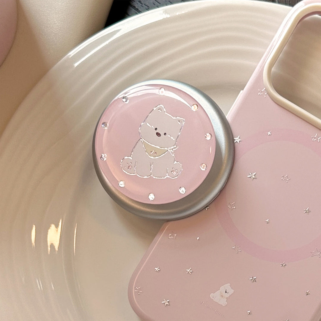 Smartphone Finger holder with cute dog motif Stornfield