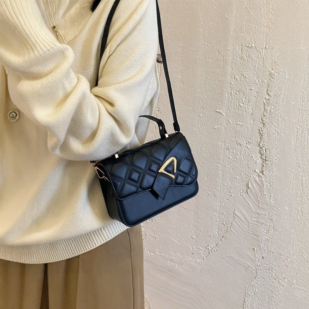 Quilted Structured Handbag