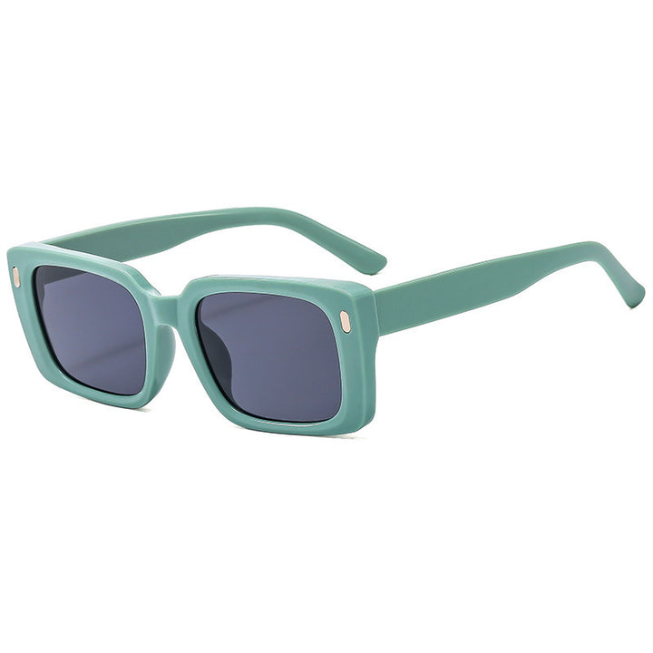 Women's Fashion Square Sunglasses with Matt Frame and UV Protection Stornfield