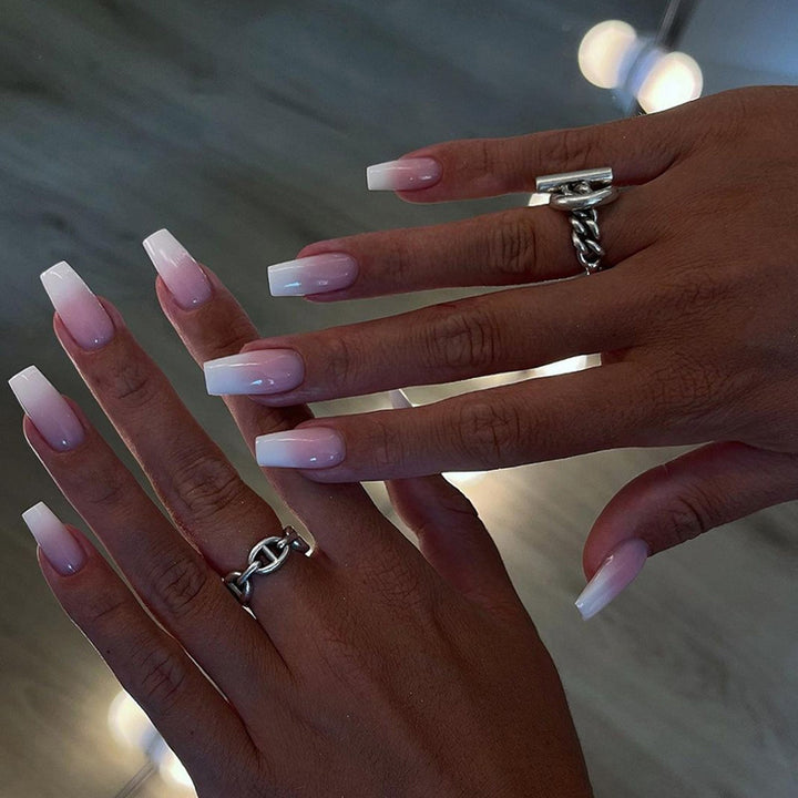Elegant Square Tip Press-On Nail Extensions Stornfield