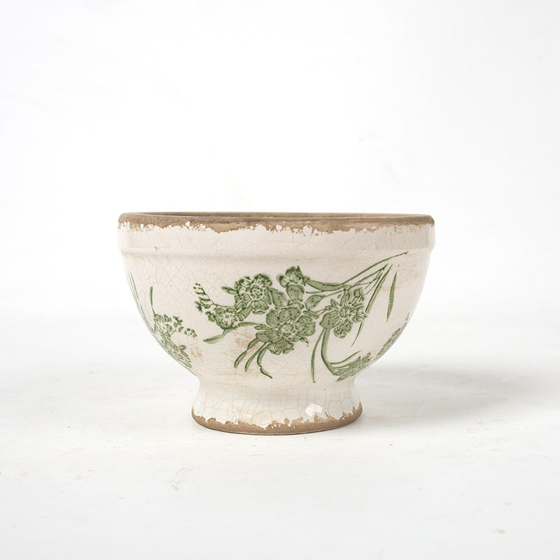 Floral Ceramic Planter Stornfield