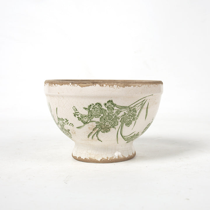 Floral Ceramic Planter Stornfield