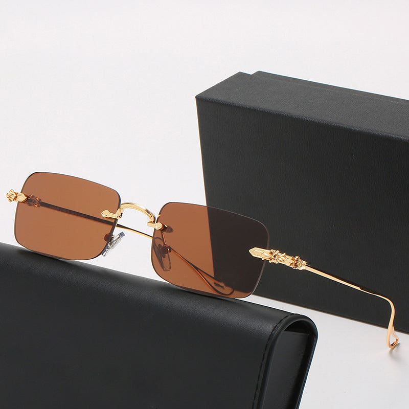 Ladies fashionable correction glasses with elegant square frame and decorated temples Stornfield