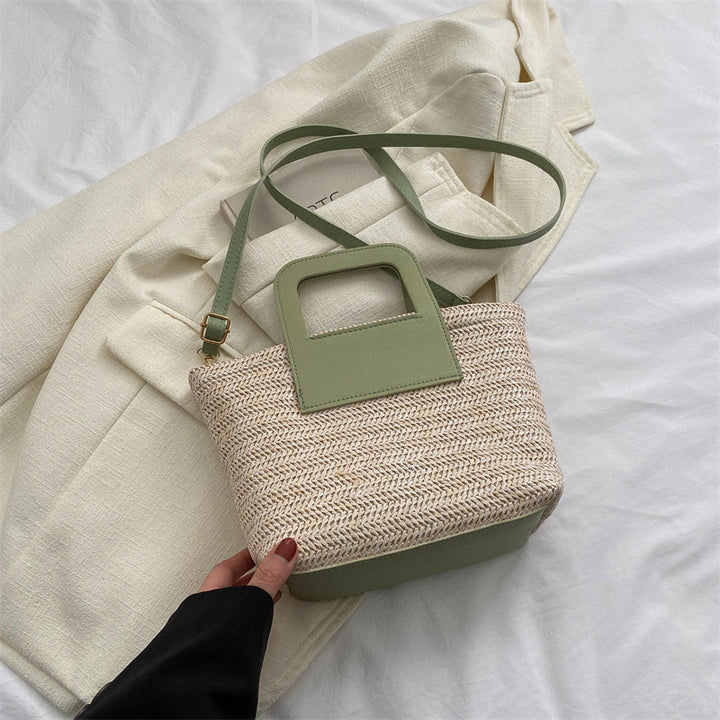 Modern Textured Woven Handheld Bag Stornfield