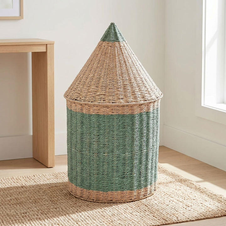 Storage basket with lid Stornfield