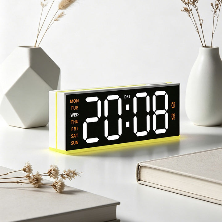 Digital alarm clock with large LED display and dual alarm function Stornfield