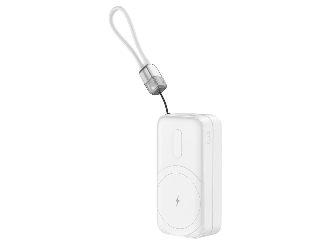 Portable power bank with integrated charging connector and practical loop Stornfield