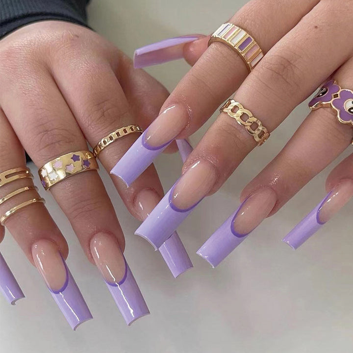 Artificial nail art with elegant ombre design Stornfield