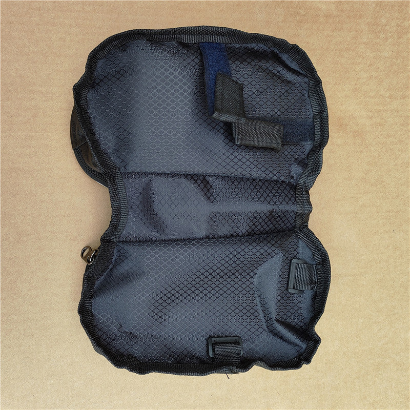 compact waterproof bicycle handlebar storage bag with quick-release straps and mesh organizer Stornfield