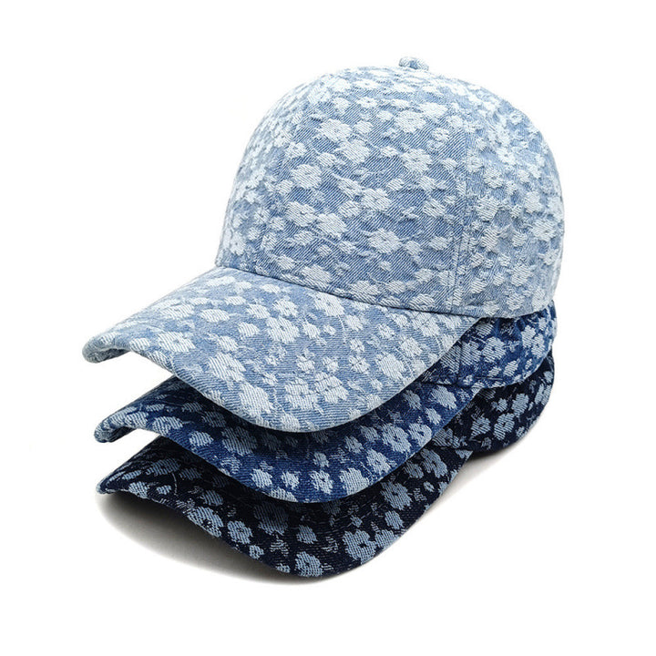 Women's Floral Textured Cotton Baseball Cap Stornfield