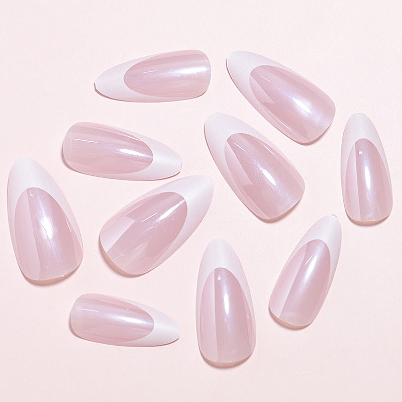 DIY Natural Glossy Press-On Nail Set Stornfield