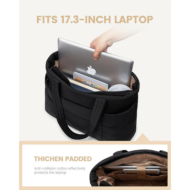 Padded tote bag with practical exterior pockets Stornfield
