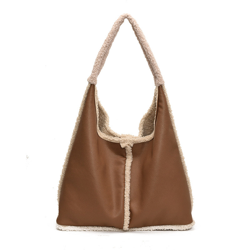 Faux Leather Tote Bag