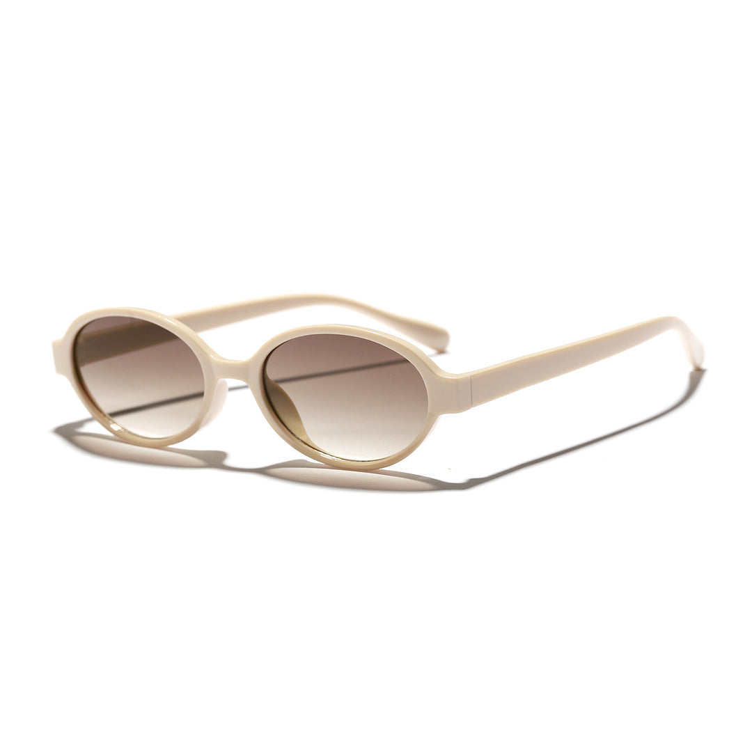 Women's fashionable oval sunglasses with animal pattern Stornfield