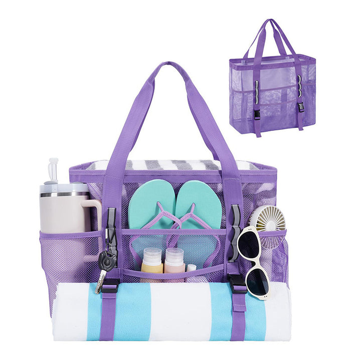 Multifunctional beach bag with mesh design Stornfield