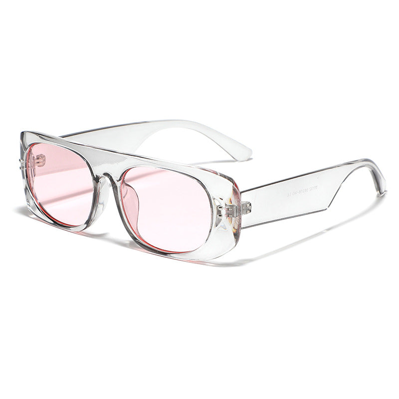 Women’s fashion sunglasses with transparent and geometric frame Stornfield