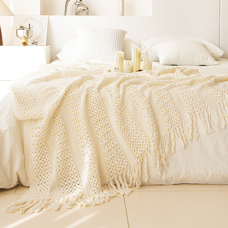 Cozy Knit Throw Blanket